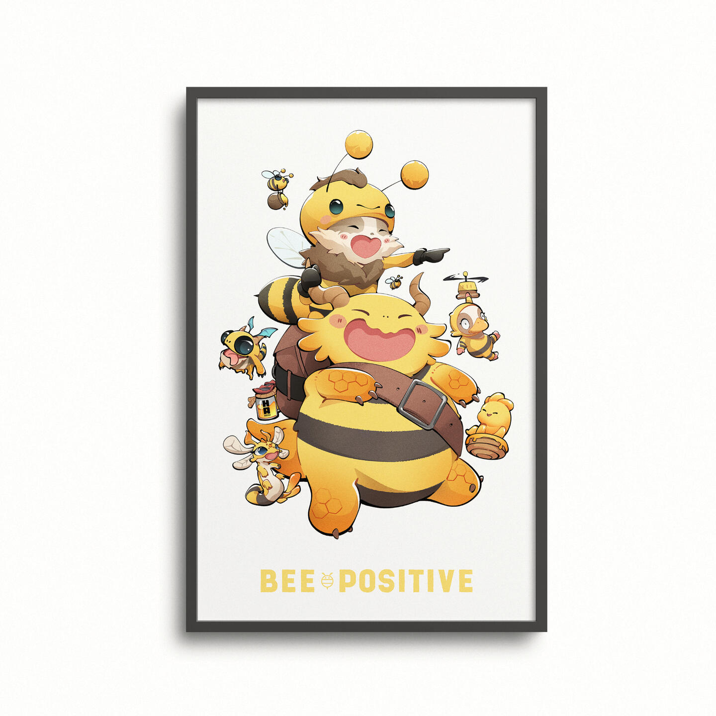 Bee Positive - Teamfight Tactics Art Print
