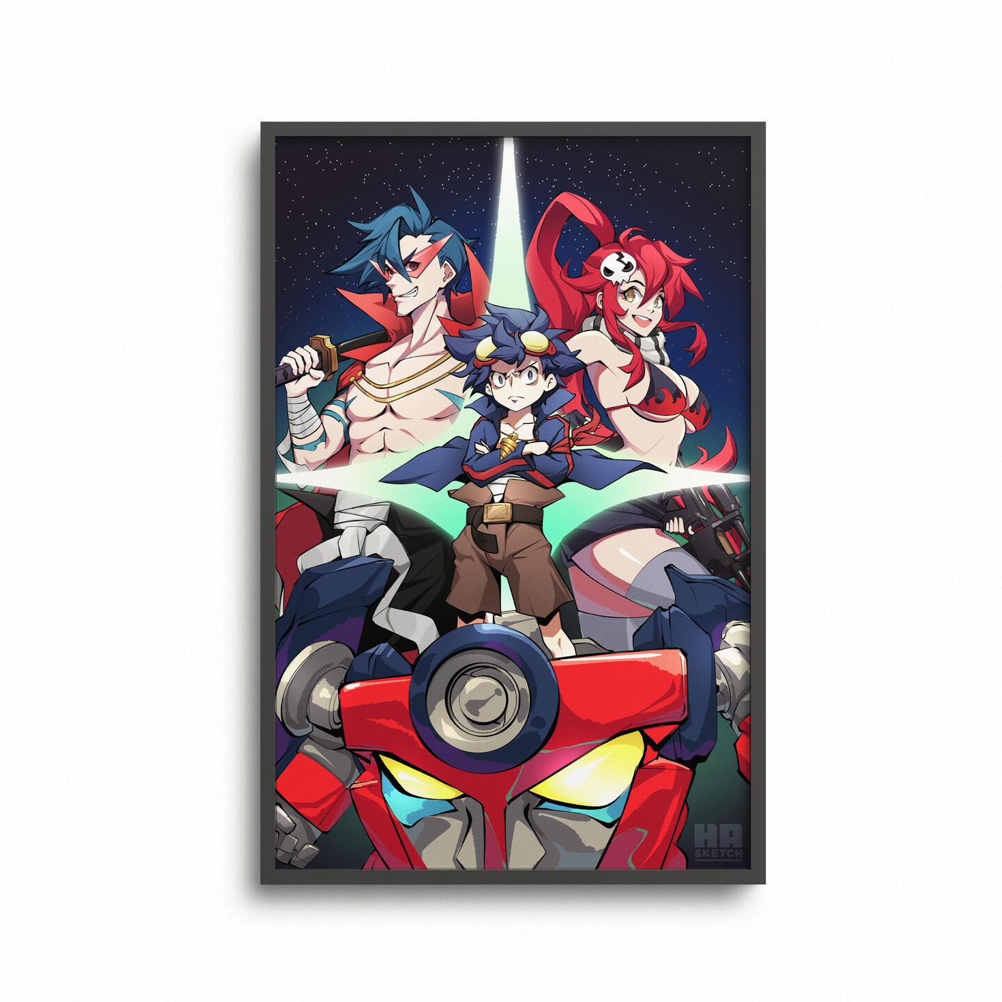 Gurren Lagann - Anime Art Print